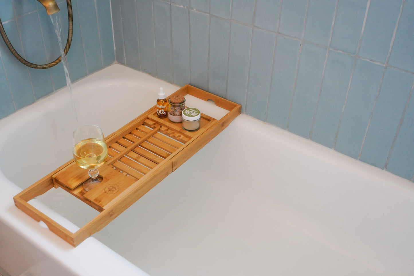 Bamboo Bathtub Caddy