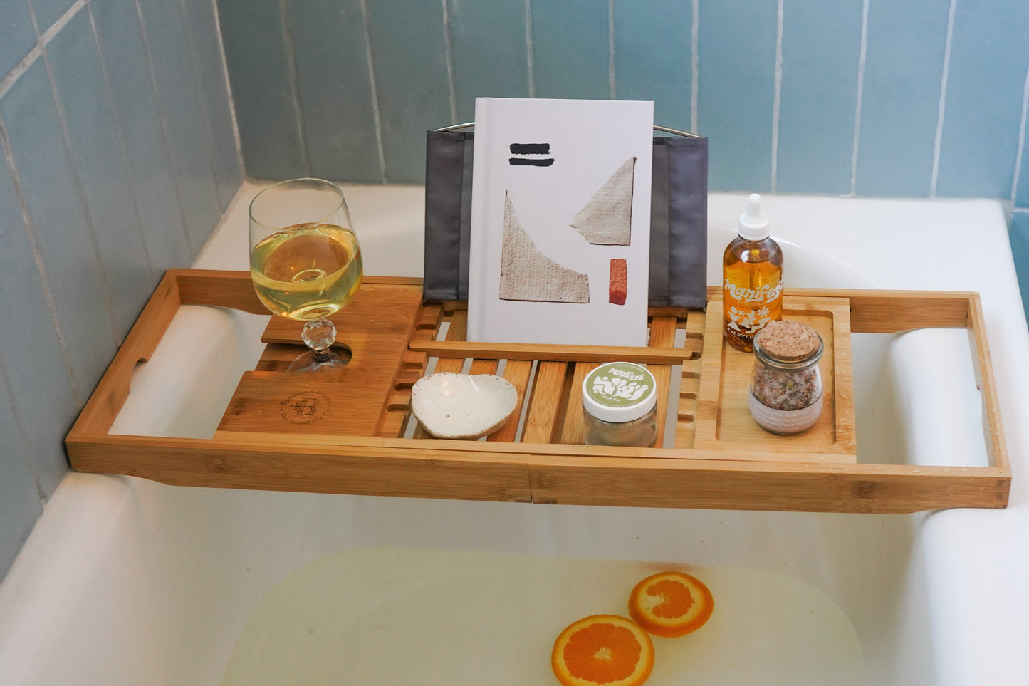 Bamboo Bathtub Caddy